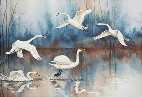 Dekoratív fotótapéta falra Könnyű összeszerelés Madarak repülés közben 152x104 Ragasztó