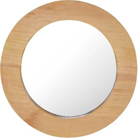 vidaXL kör alakú tíkfa falitükör 40 cm