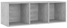 betonszürke szerelt fa TV-szekrény 107 x 35 x 37 cm
