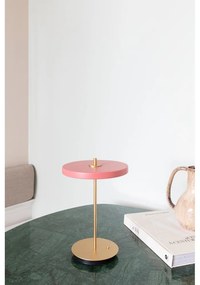 Rózsaszín LED dimmelhető asztali lámpa fém búrával (magasság 31 cm) Asteria Move – UMAGE