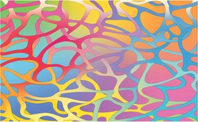 Flizelin fotótapéta Színek absztrakt Kaleidoszkóp Form 300x210 +ragasztó