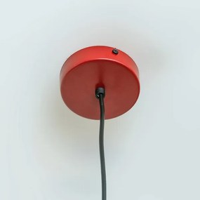 Kábeles függőlámpa ETNA II 1xE27/15W/230V, átm. 18,5 cm, piros
