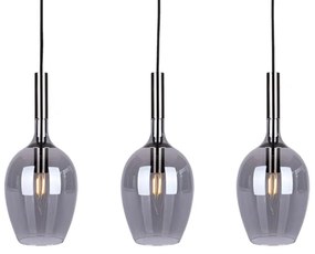 Csillár zsinóron LUGANO 3xE14/40W/230V szürke