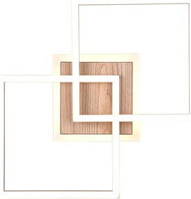 Fekete-barna LED szabályozható mennyezeti lámpa 28x57 cm Giro – Trio