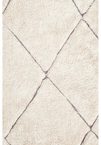 Krémszínű mosható kézi szövésű pamut szőnyeg 140x200 cm Bereber – Lorena Canals