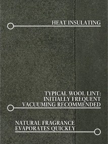 Sötétzöld kézi szövésű gyapjúkeverék szőnyeg 120x180 cm Kari – Villeroy&amp;Boch