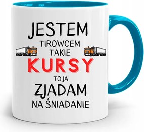 Kamionsofőrnek Tira Bögre Kék Ajándék fényképes nyomattal