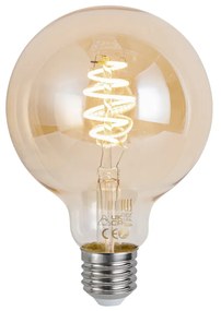Okos E27 Dimmelhető LED Izzó G95 Borostyán 4.9W 320lm 2500K