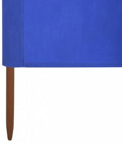 azúrkék 9 paneles szövet szélfogó 1200 x 120 cm