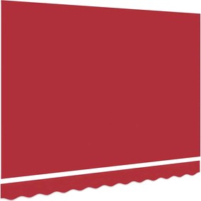 Napellenző ponyva Piros 3,5 x 2,5 m Poliészter