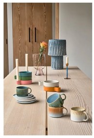 Világos rózsaszín üveg váza (magasság 24 cm) Drum – Villa Collection