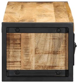 TV szekrény 100x30x25 cm tömör durva fa Mango