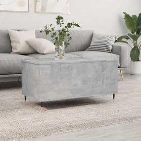 Betonszürke szerelt fa dohányzóasztal 90x44,5x45 cm