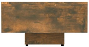 Füstös tölgy színű szerelt fa dohányzóasztal 100x49,5x31 cm