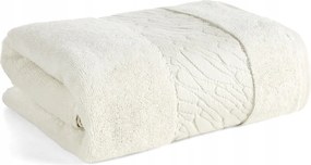 Fürdőlepedő 70X140 krémszínű, dekoratív bordűrrel Eurofirany