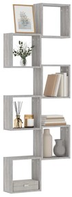 6 db szürke sonoma fali kockapolc 30 x 15 x 30 cm