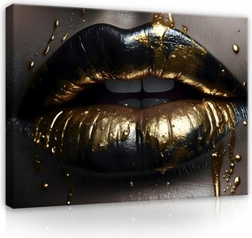 Vászonkép Nő Arc Száj Hálószoba Nappali Vászon Fal XXL 120x80