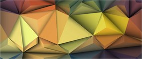 Kép - Sokszögű 3D absztrakció (120x50 cm)