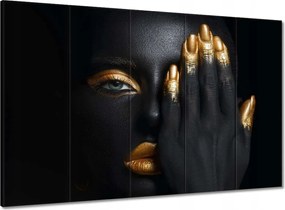 Vászonkép 100x70 Arc az arany tenyér alatt