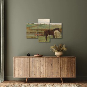 Kép - Edgar Degas, Horses in a Meadow, reprodukciók (90x60 cm)