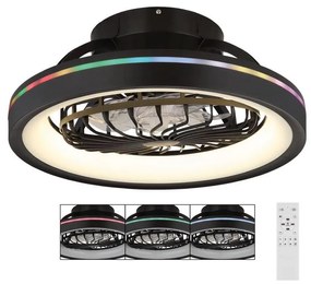 Globo 03665 - LED RGB Dimmelhető mennyezeti ventilátor DEANNE LED/40W/230V + távirányító