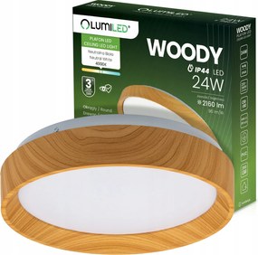 Plafon Led Panel Falra szerelhető Mennyezeti Lámpa Lámpatest 24W 4000K Fa IP44 32cm