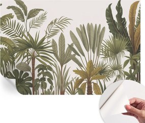 Öntapadós tapéta Fali furnér 3D hatás Egzotikus levelek 104x70 cm