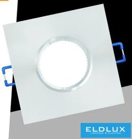 UNIVERSO Süllyesztett lámpatest 1xPAR16 foglalat nélkül IP20 Króm 95x95x23mm Kivágás:D60mm