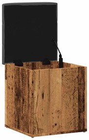 tárolópad antik fa 42 x 42 x 45 cm szerelt fa