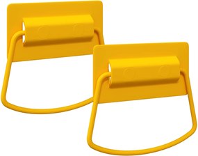 vidaXL Szekrény Fogantyúk 2 pcs Mustár 85 x 45 mm Fém