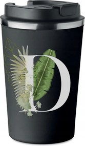 Prémium termo bögre fekete D betűvel Darek Daria Dorottya KT_212_cz