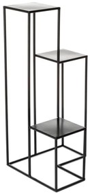 KASKADA virágtartó állvány 85x40 cm fekete