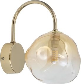 Brilagi - Fali lámpa VULCANO 1xG9/8W/230V arany/füstös bézs