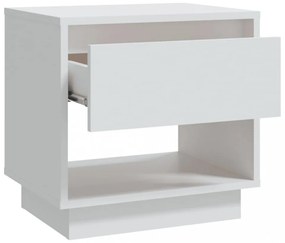 2 db fehér forgácslap éjjeliszekrény 45 x 34 x 44 cm