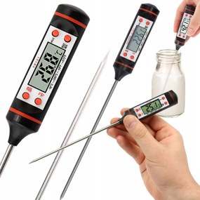 Konyhai Hőmérő Elektronikus Gombostű Hússütő Szondával Grill