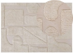 Bézs pamutszőnyeg 160 x 230 cm DIYADIN Beliani