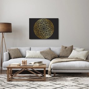 Az arany absztrakció képe (üvegen) (70x50 cm)