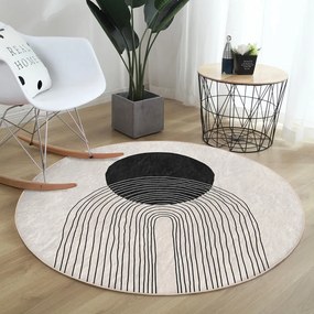 Krémszínű mosható kerek szőnyeg ø 80 cm Comfort – Mila Home