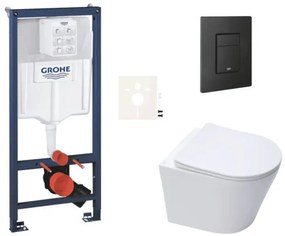 Függesztett WC-készlet könnyű falakhoz / előfalra szerelhető SAT Infinitio SIKOGRSIN10EKF0