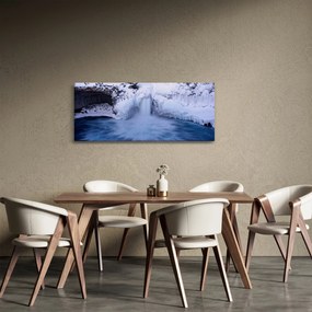 Vízesés képe télen (120x50 cm)