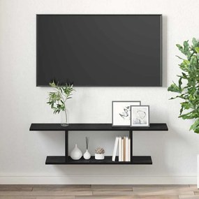 TV szekrény Fekete 103 x 30 x 26,5 cm Faanyag