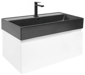 SAT B-WAY Fürdőszobaszekrény mosdóval 79x30x45 cm fehér fényes BWAY80WU2BB