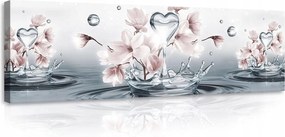 Vászonkép Virágok Absztrakt Vászon Fal Hálószoba Nappali Nagy XXL 145x45