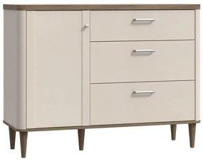 Fiókos komód VIRO barna/bézs