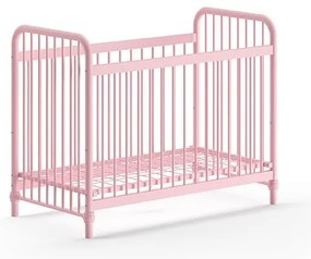 Rózsaszín fém babaágy 60x120 cm BRONXX – Vipack