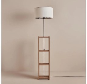 Állólámpa AYD 1xE27/40W/230V barna/fehér