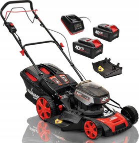 Nagy Akkus Indukciós Fűnyíró 51CM 2X Akku 8AH Erős 60L