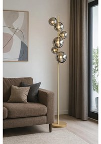 Brilagi - LED Állólámpa MILLA 7xG9/3W/230V arany/füstös