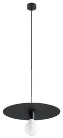 Sollux SL.0853 - Csillár zsinóron FLAVIO 1xE27/60W/230V fekete