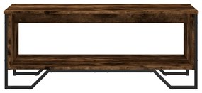 Füstös tölgy színű szerelt fa dohányzóasztal 100 x 51 x 40 cm